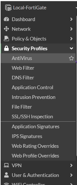 Fortigate Security Profile
